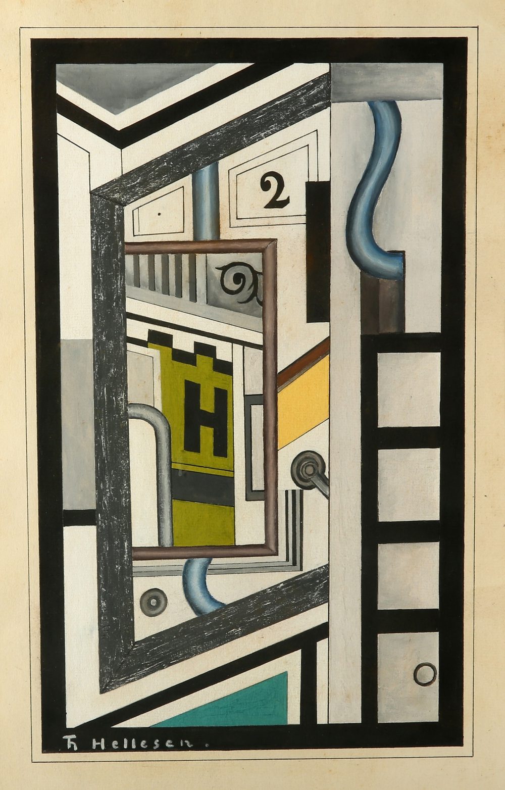 Vue sur la cour interieure, Rue Delambre