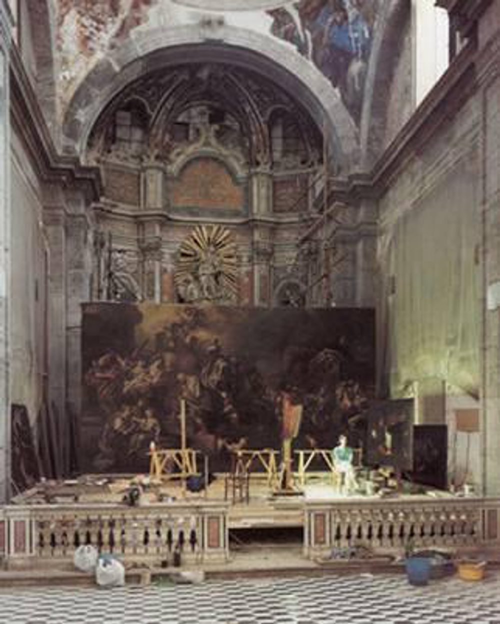 Giulia Zorzetti von einem Bild von Francesco di Mura, Chiesa Donna Romita, Napoli 1989